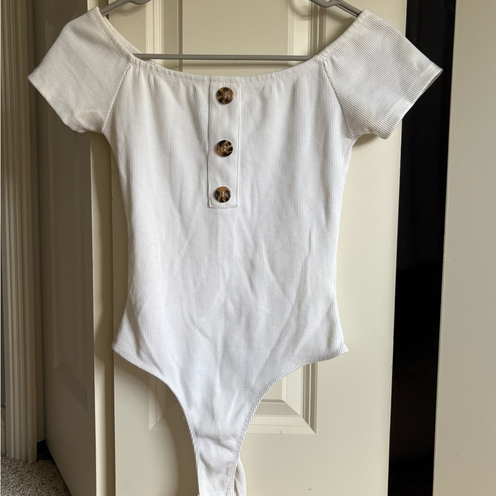 A&E Bodysuit with Button Detail